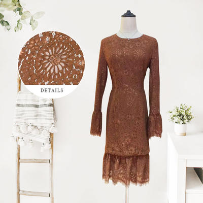 All Over Lace Fabric Dress & Raschel Lace Fabric